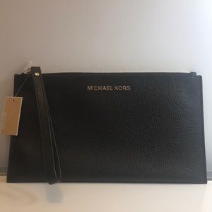 Michael Kors Pebbled Leather Clutch